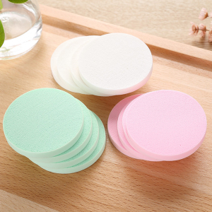 round square shape 20pcs beauty pink make up sponge puff face round makeup remover powder puff B0889