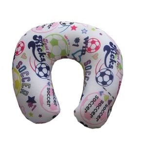 Soft printed micro beads travel pillow