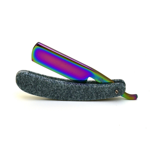 Stainless Steel Barber Razor Folding Knife Shaving Razor Multi Color Blade