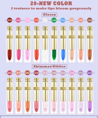 Stock Cosmetic Wholesale Custom Long Lastinglip Glaze Cruelty Free Glossy Lipgloss