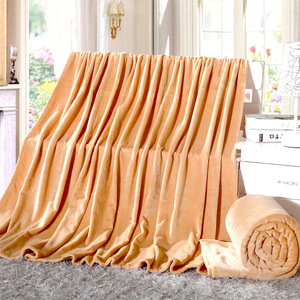 Super Soft Warm Light Tan Fuzzy Flannel Blanket Lightweight Bed or Couch Blanket for Winter/Autumn