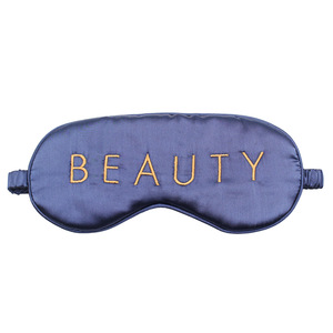 Travel Custom Silk Sleep Eye  Mask With Embroidery