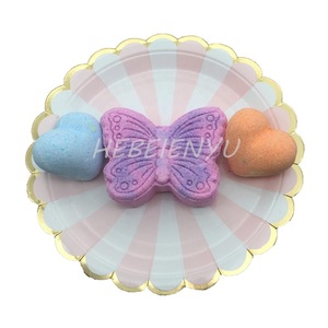 Unique shaped bath bombs heart butterfly bath fizzies for kids own design