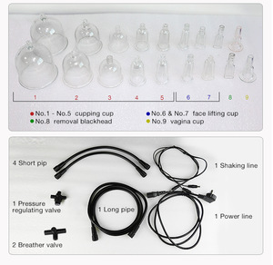 Vacuum Cupping butt lifting and enlargement / breast care enlargement butt vacuum therapy machine buttocks lifter shaper