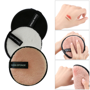 Washable Reusable 12CM Cosmetic Face Makeup Water Powder Magic Wipes Sponge Makeup Remover pad