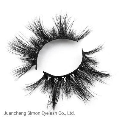 Wholesale 5D Mink False Eye Lashes with Customized Eyelash Packing Box