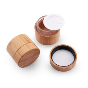 Wholesale bamboo product jar,bamboo container cosmetic packaging