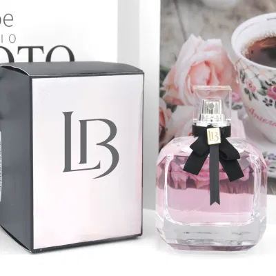 Wholesale Bulk Premium Empty Elegant Brand Name 30ml 50ml 100ml Glass Spray Luxury Perfume Bottles with Decorated Bowknot