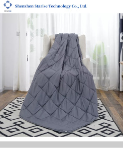 Wholesale Custom Adult Child Anxiety Gravity Minky Sherpa Weighted Blanket Filling With Glass Beads