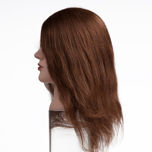 Wholesale Salon Equipments Silky Straight Long Human Hair Mannequin Barber Training Head