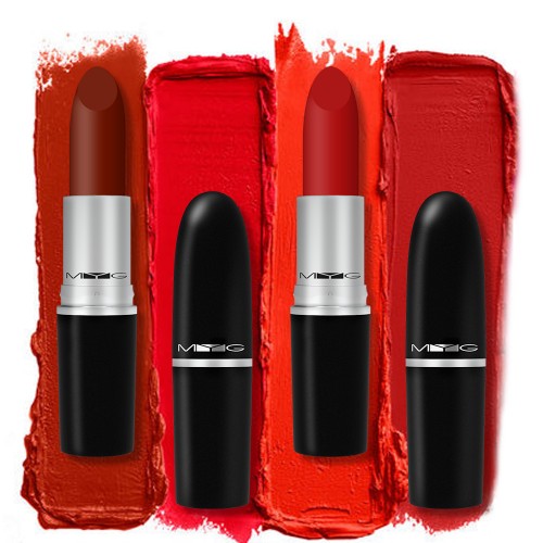 New matte lipstick high-quality metal tube bullet lipstick lipstick waterproof long lasting red lipstick makeup lips cosmetics