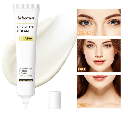 Lakerain Probiotic Peptide Eye Cream, Gentle Hydrating Eye Serum Cream, Revitalize & Nourish Eye Area, Reduce Dryness for All Skin Types