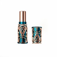 Pocket Custom Metal Zinc Alloy Shell Cosmetic Packaging Unique Design Luxury Magnetic Round High-end Lipstick Tube