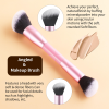 Double Sided 4PCS Kabuki Makeup Brushes Private Label Vegan Synthetic Cosmetics Blending Makeup Tools Foundation Powder Brushes