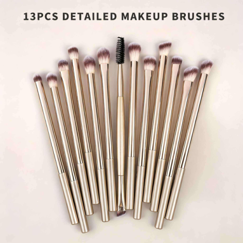 Custom Logo 20Pcs Champagne Gold Makeup Brush Set Double Ended Face Brushes Kabuki Retractable Cosmetic Brush Kit Wholesale OEM/ODM