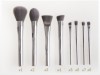 High Quality Custom Aluminum Handle 9pcs Brush Set