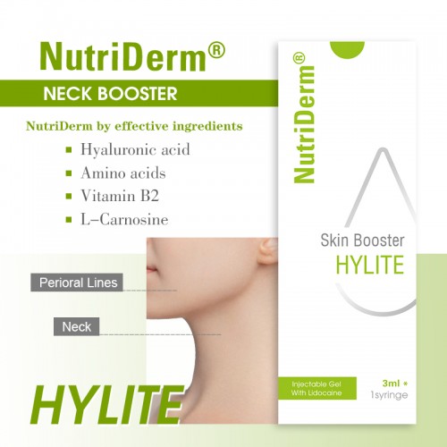 Nutriderm Hyaluronic Acid Skin Booster Injectable Wrinkle Remover for Neck