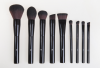 High Quality Custom Aluminum Handle 9pcs Brush Set