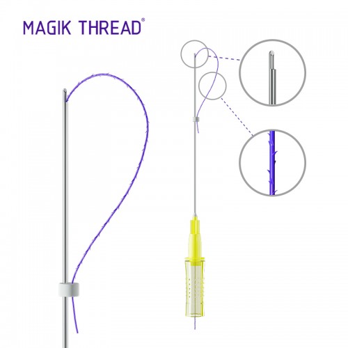 Magik Thread hot selling 21G 60mm cog 4d L pdo fox eye thread lift