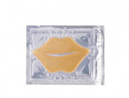 Private Label Black Anti-wrinkle Essence Sheet Sleeping Gold Collagen Lip Mask