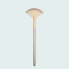 Fan Shaped High Gloss Synthetic Fiber Brush Single Facial Beauty