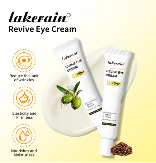 Lakerain Probiotic Peptide Eye Cream, Gentle Hydrating Eye Serum Cream, Revitalize & Nourish Eye Area, Reduce Dryness for All Skin Types