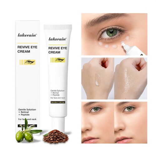 Lakerain Probiotic Peptide Eye Cream, Gentle Hydrating Eye Serum Cream, Revitalize & Nourish Eye Area, Reduce Dryness for All Skin Types