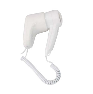 2019 Factory Direct ABS white plastic hair dryer with socket for hotel & home use