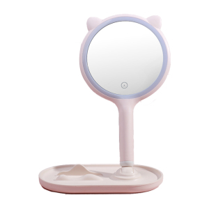 2021 Usb Charging Hd Mirror Electronic Compoent Led Led Makeup Mirror Brighten Up The Face Table Top Mirrors