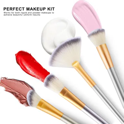 24PCS Professional Cosmetic Makeup Brush Set for Foundation Blending Blush Concealer Eye Shadow Face Brush Wholesale Custom Beauty Kabuki Make up Brushes Kit