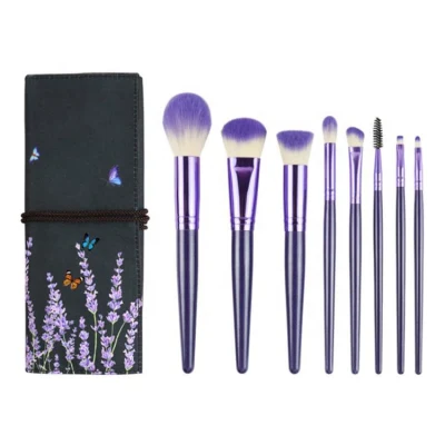 8PCS Set High Quality Makeup Brush Set Powder Eyelash Shadow Brush Beauty Tools with Makeup Bag