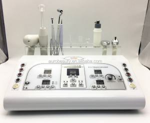 Au-8208 Ultrasonic Galvanic High Frequency Professional 7 in 1 Beauty Salon Aesthetic Machine