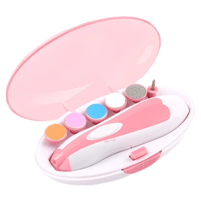 Baby Nail Clipper Set Toddler Nail File Care Tools with LED Light Electrical Baby Nail Trimmer