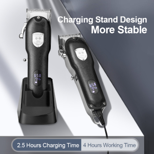 Barber Wireless Barber Hair Clippers Trimmer Professional Haircut Hair Cutting Machine Cordless hair trimmer with charge station