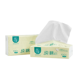 CE approved Custom 20*20cm disposable dry soft cotton facial tissue