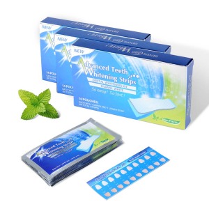 Custom Brand 28 Patch Teeth Whitening Strip Teeth Stain Removar Whitestrips Blanchiment Dentaire Dental Bleaching Care Cleaning