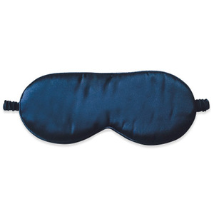 Custom Pink Silver Navy Double Side Elastic Band Shading Silk Eye Mask