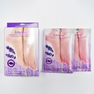 custom private label natural organic lavender foot peel mask peeling nourishing exfoliating foot mask