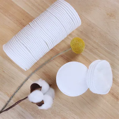 Customized Cotton Pads 100% Pure Natural Cotton Round Facial Cleaning Cotton Pads