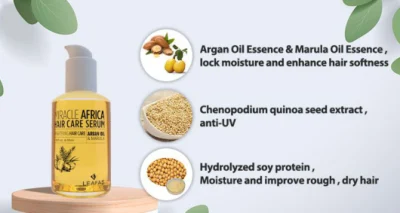 Customized Label Moisturizer Smoothing Natural Argan Oil Hair Serum