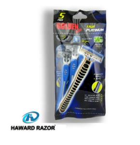 D317L haward triple stainless steel blade with lubricant strip women body use disposable shaving razor