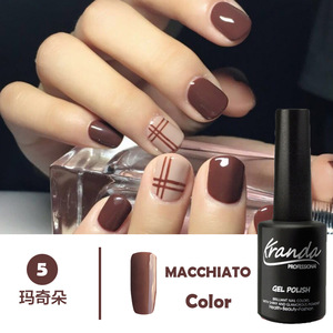 D&H-G04 MACCHIATO color series nail uv gel polish Gel Painting Free Samples Hot Sale Transparent Cover Pink Soak Peel of