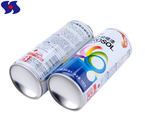 Diameter 65mm Necked-in Empty Aerosol Tin Cans 400ml