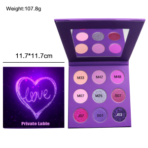 DIY Choose Your Own Color Custom Eyeshadow Palette Low MOQ Cosmetics New Private Label Best Makeup Cardboard Eyeshadow Palette