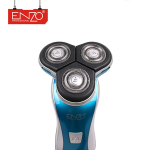 ENZO Professional high quality triple heads individually floating blades 3D rotary cordless strong electric men shaver machine