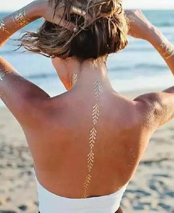 Gold silver temporary waterproof adhesive body jewelry tattoo