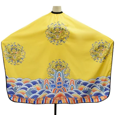 Hairdressing Style Emperor Robe Dragon Pattern Hair Cutting Cape