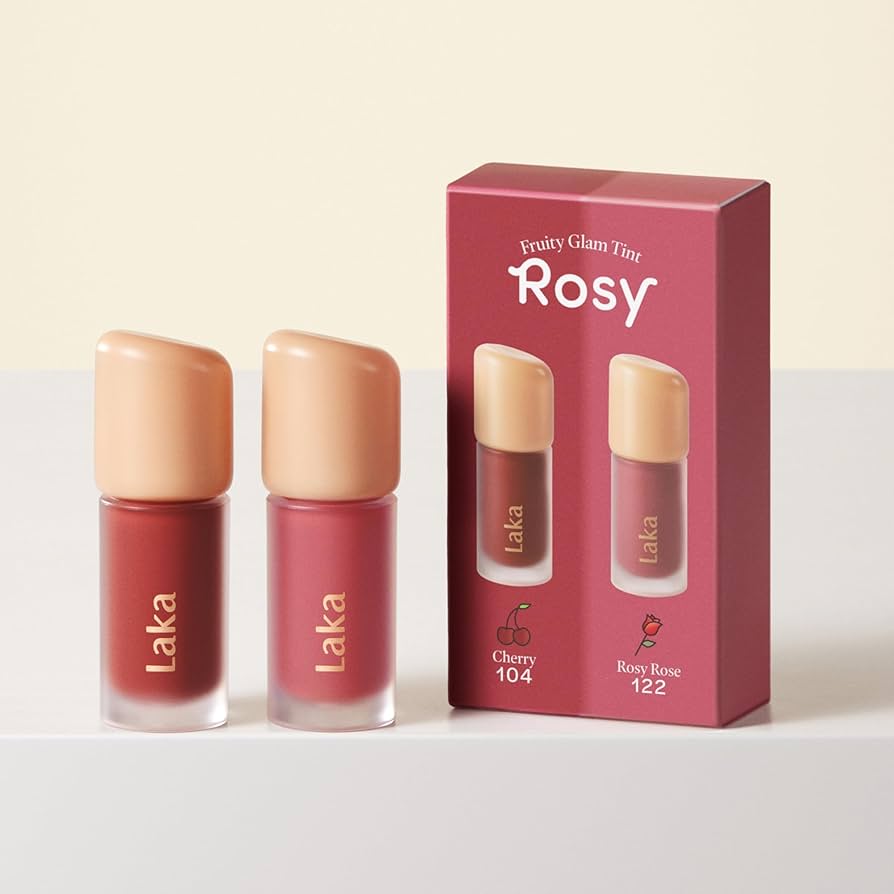 (LAKA) Fruity Glam Tint Mini Duo [#Rosy Edition] 1.9g x 2