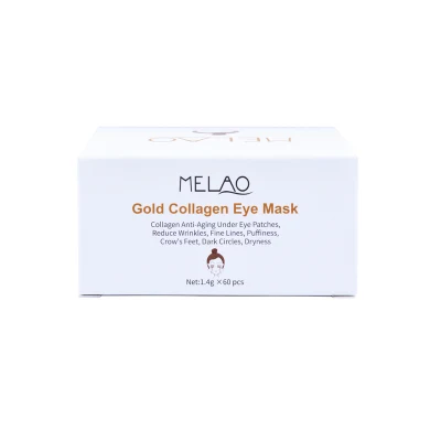 Melao Best Effect Natural Anti-Wrinkle & Under Eye Bags Treatment 24K Gold Collagen Anti Agin Eye Mask for Puffy Eyes