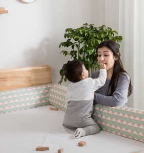 Mother Care Products Foldable Crib Bumpers Baby Bed Rail Protection